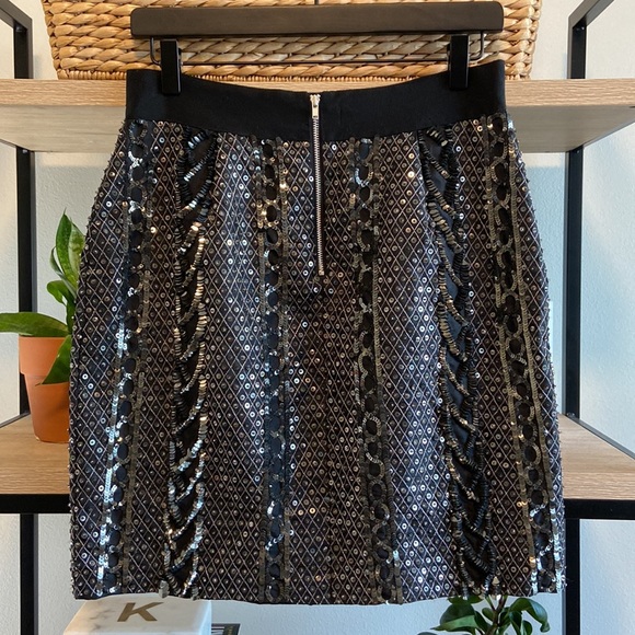 NWOT Adam Lippes Stunning Sequin Detail Quality A-line Skirt, 8 - Picture 4 of 7